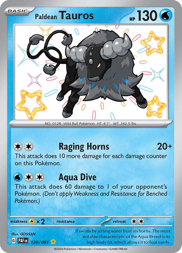 Paldean Tauros - 120/091