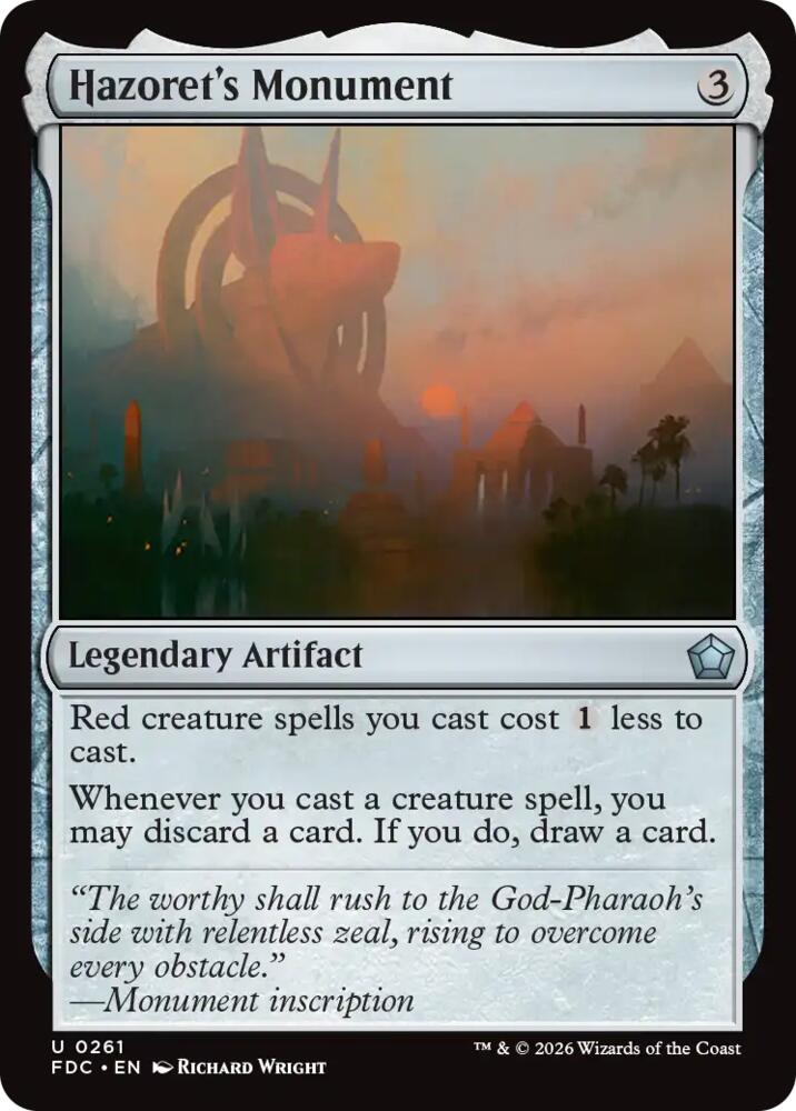 Hazoret's Monument [Commander: Foundations]