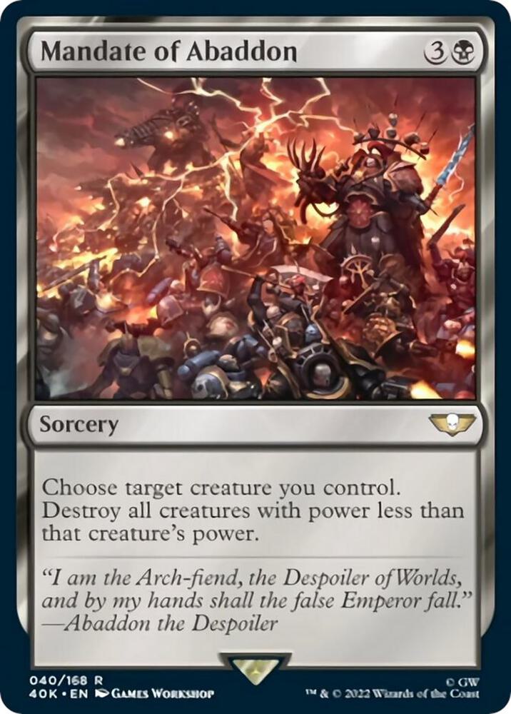 Mandate of Abaddon (Surge Foil)