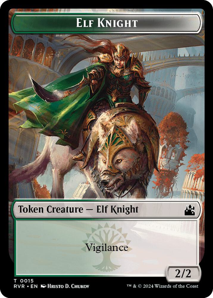 Elf Knight // Bird Illusion Double-Sided Token