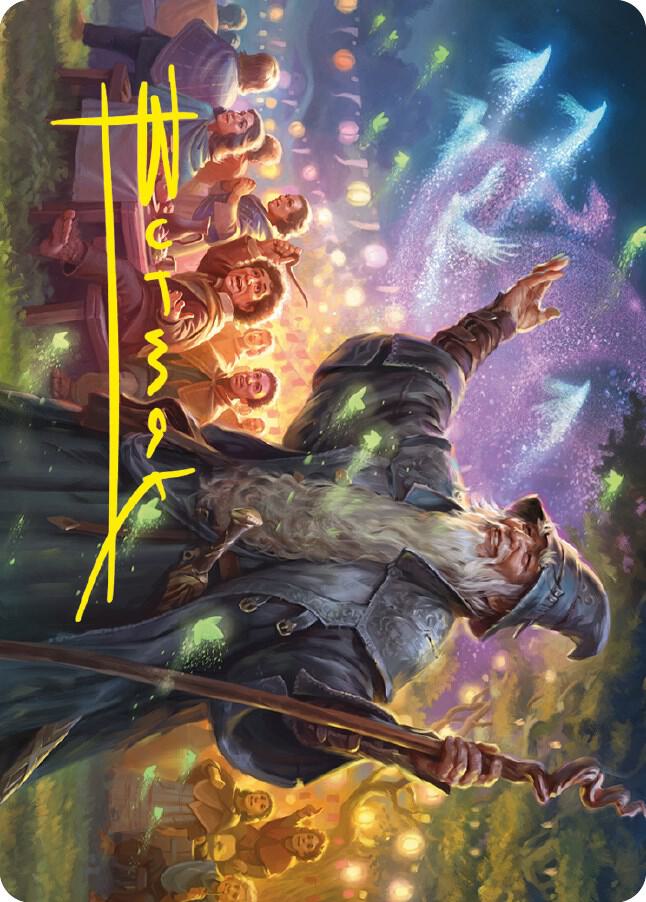 Gandalf, Friend of the Shire Art Card (Gold-Stamped Signature)