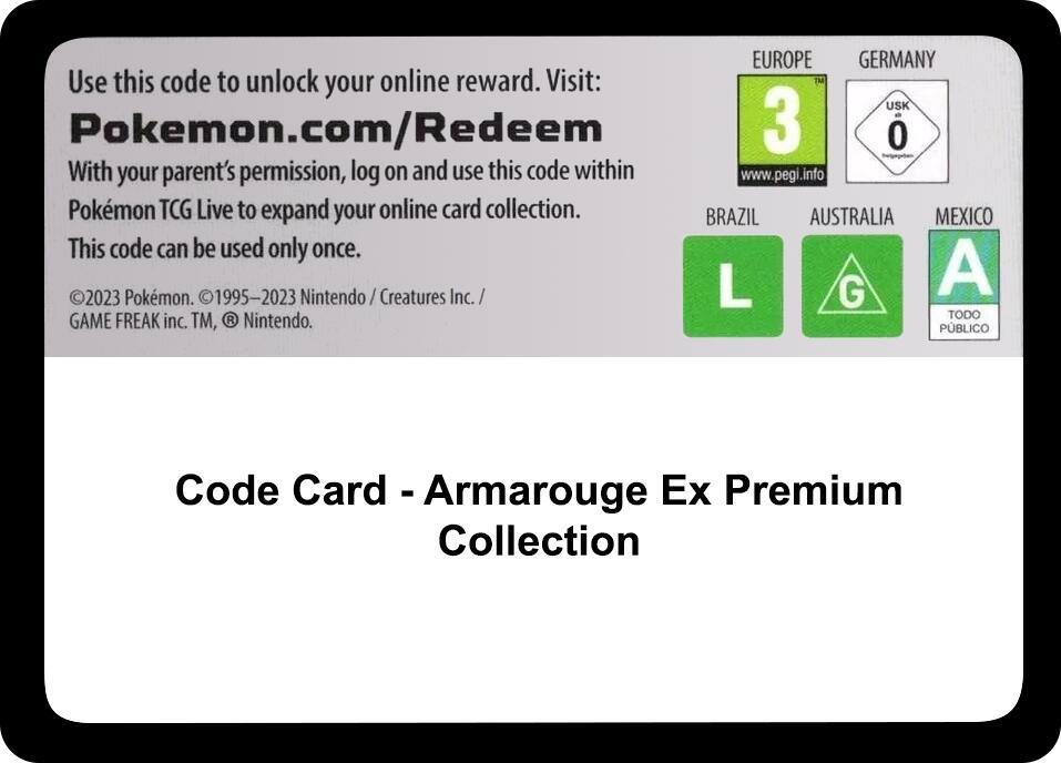 Code Card - Armarouge Ex Premium Collection