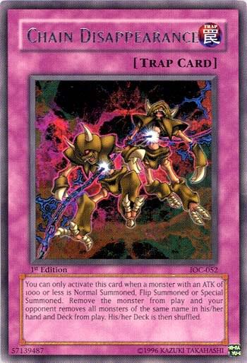 Chain Disappearance
