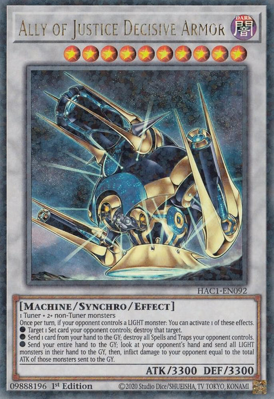 Ally of Justice Decisive Armor (Duel Terminal)