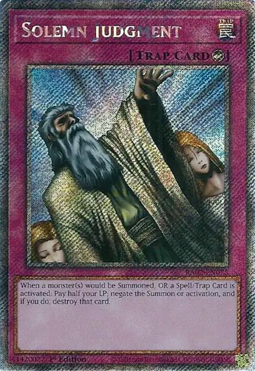 Solemn Judgment (Platinum Secret Rare)