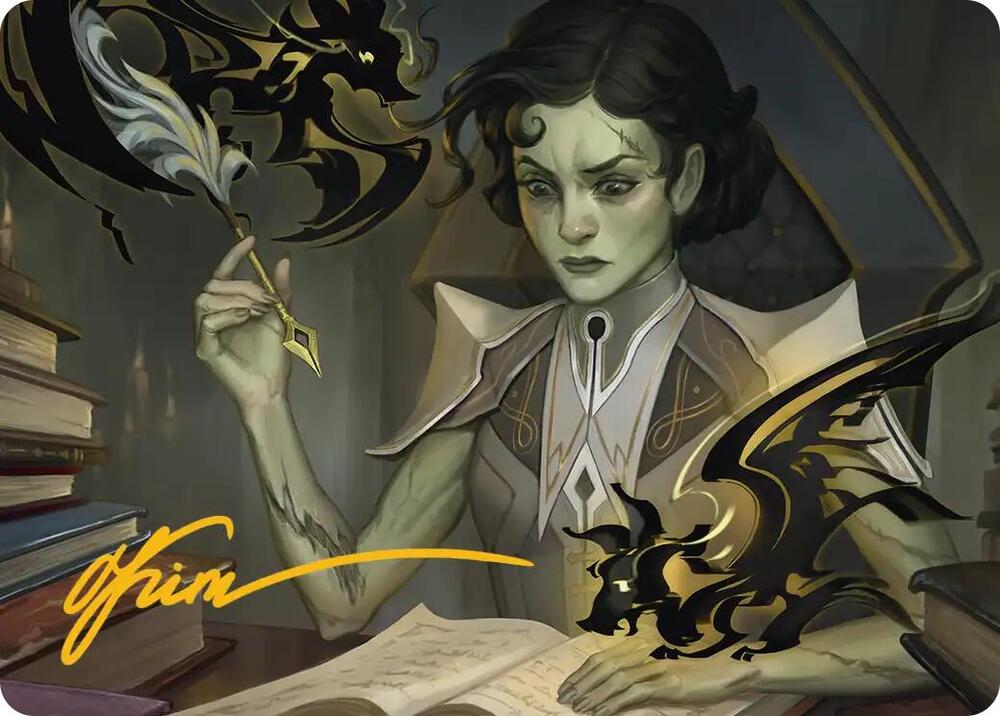 Eternal Student Art Card (Gold-Stamped Signature)