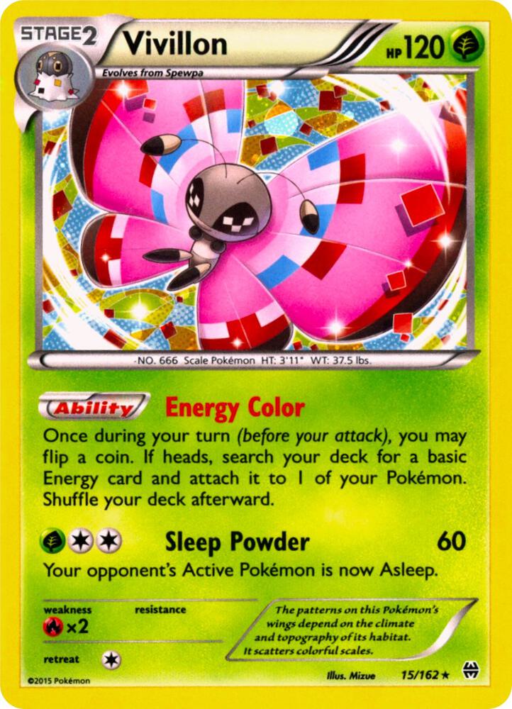 Vivillon - 15/162 (Cosmos Holo)