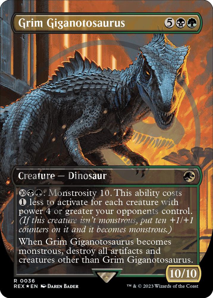 Grim Giganotosaurus (Borderless) (Emblem)