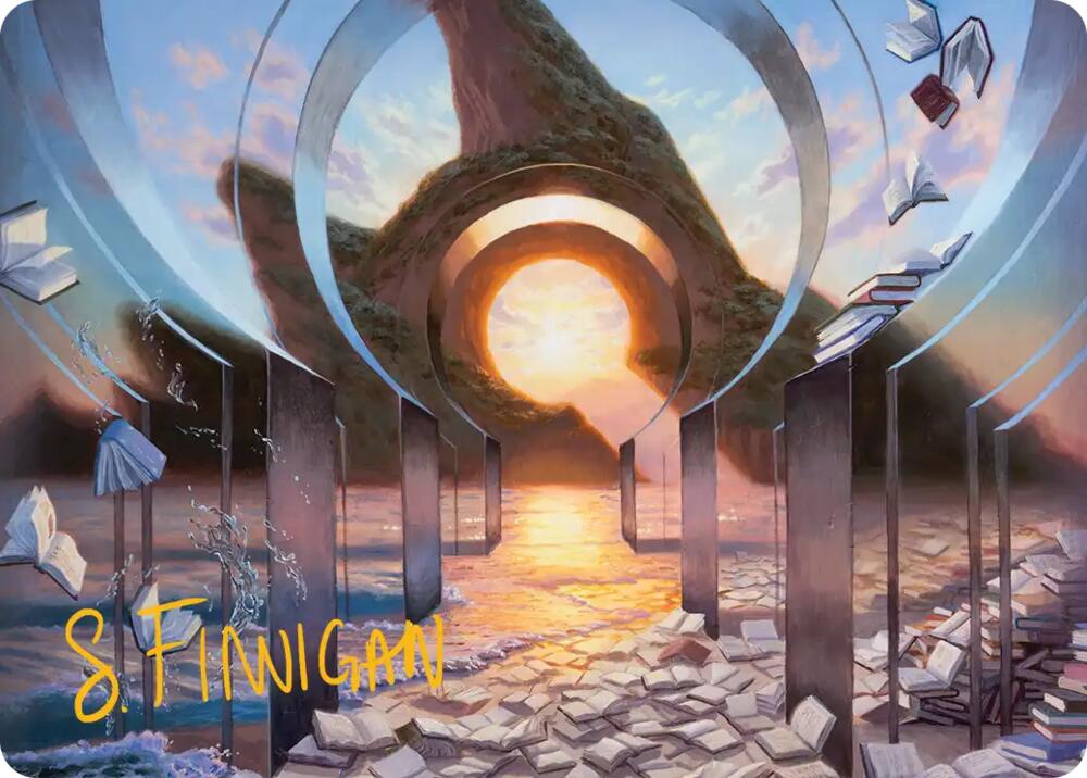 Deserted Beach Art Card (Gold-Stamped Signature) [Art Series: Reality Fracture]