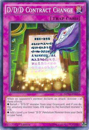 D/D/D Contract Change