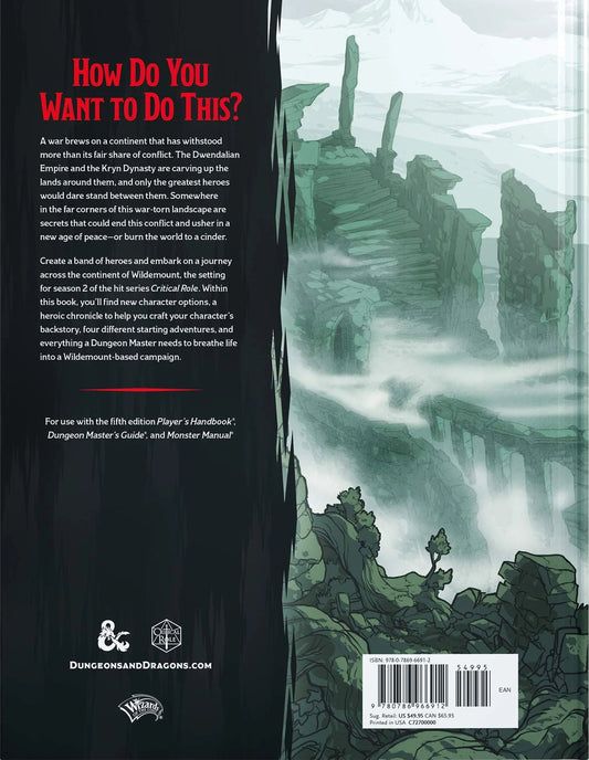 Dungeons & Dragons - Explorer’s Guide to Wildemount