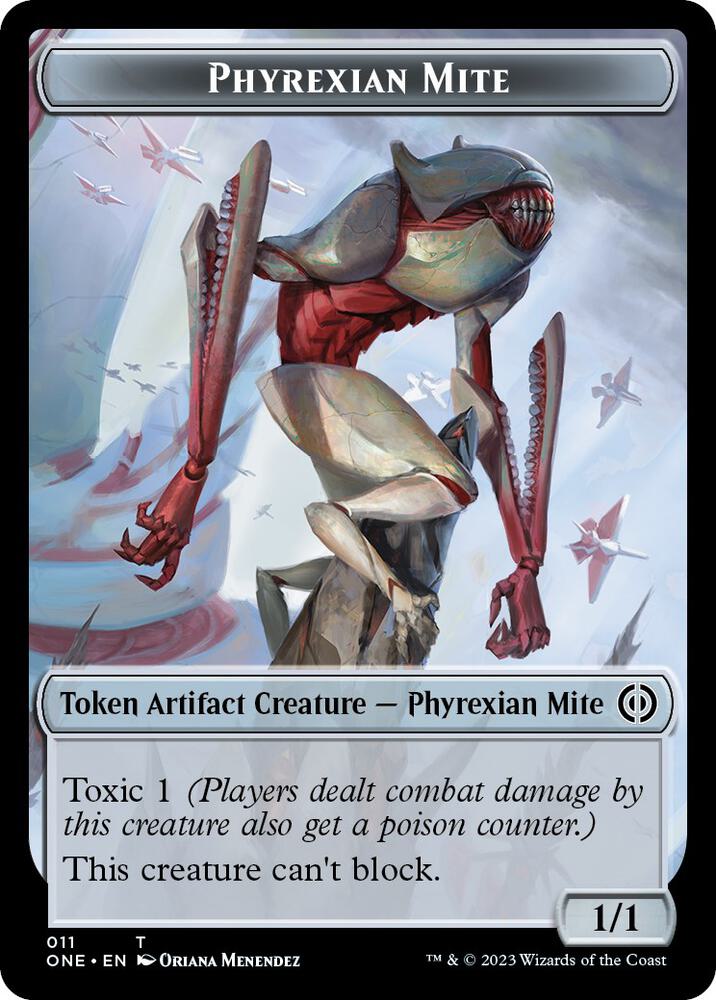 Phyrexian Mite (011) // Cat Double-sided Token