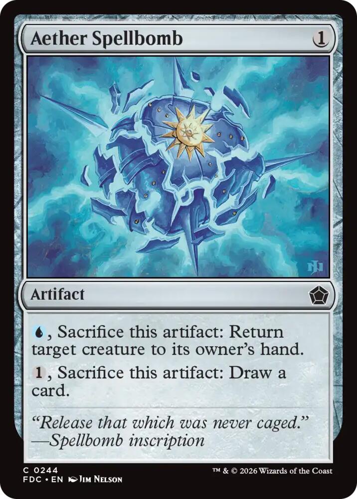 Aether Spellbomb [Commander: Foundations]