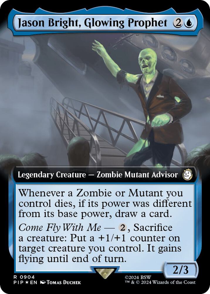 Jason Bright, Glowing Prophet (Extended Art) (Surge Foil)