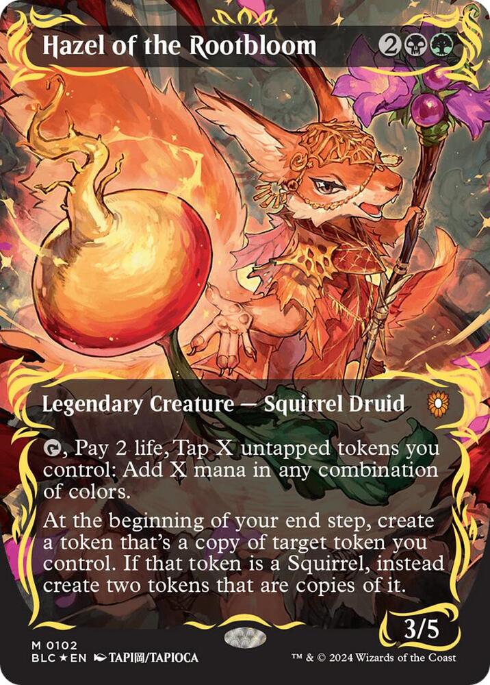 Hazel of the Rootbloom (Borderless) (Raised Foil)