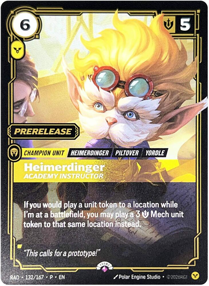 Heimerdinger, Academy Instructor [Riftbound Promotional Cards]
