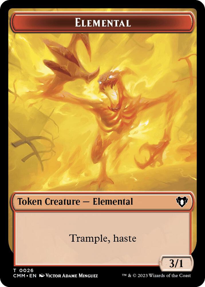 Elemental (0026) // Construct (0042) Double-Sided Token