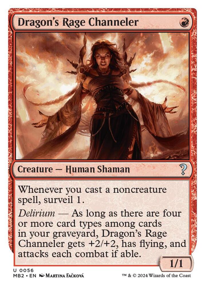Dragon's Rage Channeler (White Border)