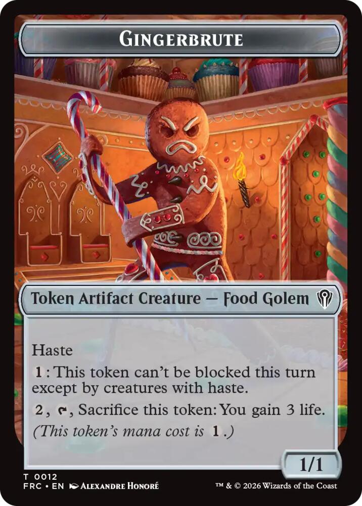 Gingerbrute // Map Double-Sided Token [Commander: Reality Fracture]