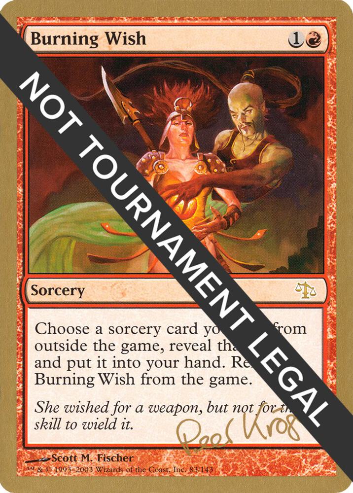 Burning Wish - 2003 Peer Kroger (JUD)