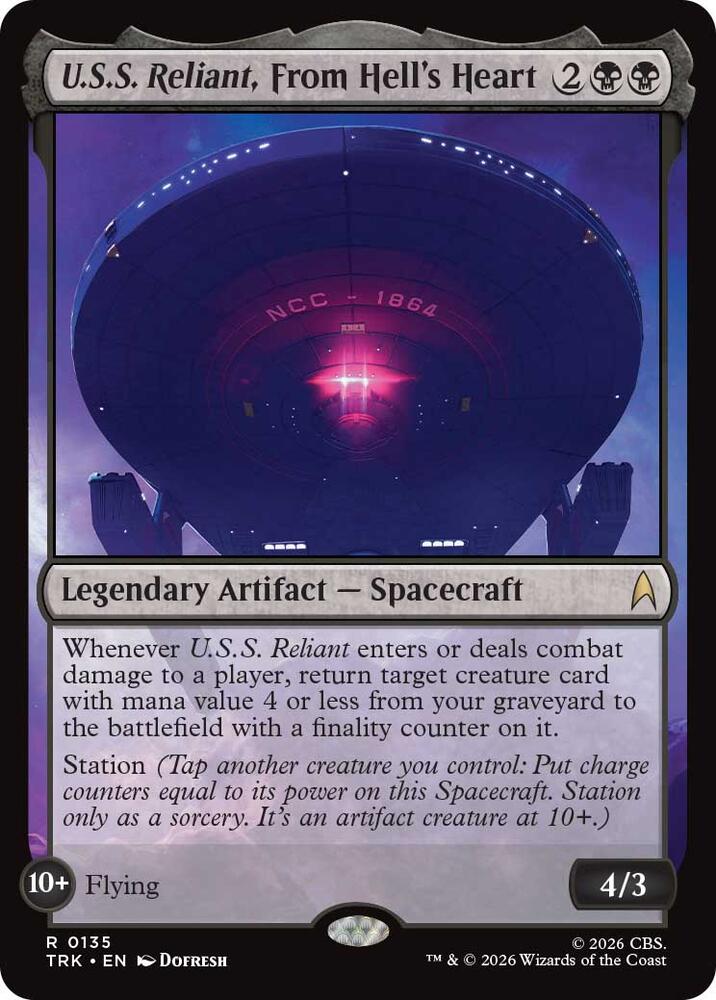 U.S.S. Reliant, From Hell's Heart [Star Trek]