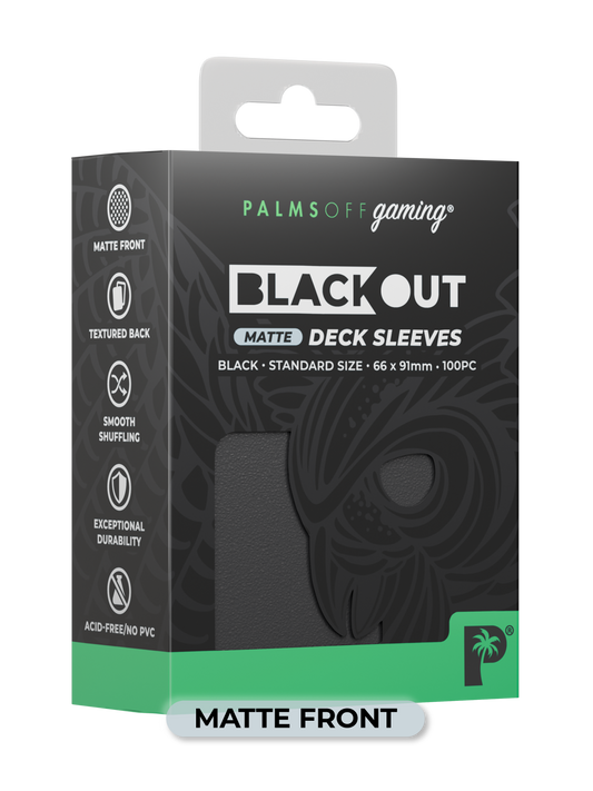 Blackout Matte Deck Sleeves - Standard Size