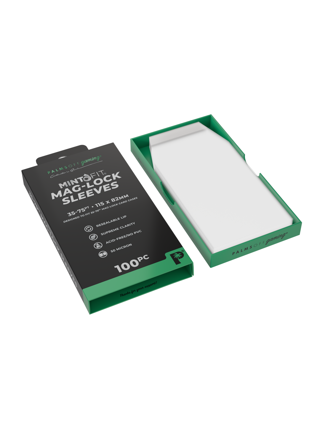 MintFit Mag-Lock Card Case Sleeves (35pt-75pt)