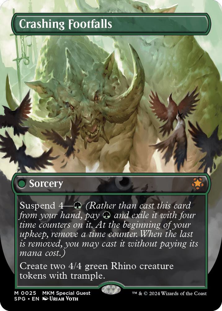 Crashing Footfalls (Borderless)