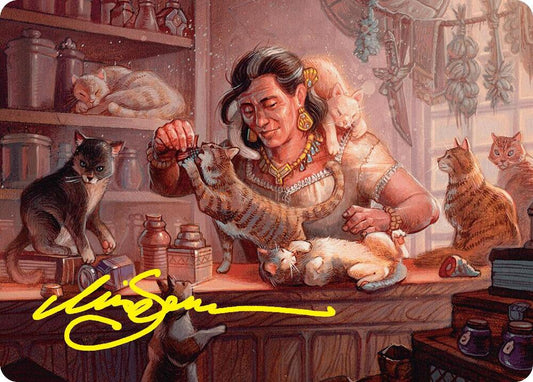 Cat Collector Art Card (1/54) (Gold-Stamped Signature)