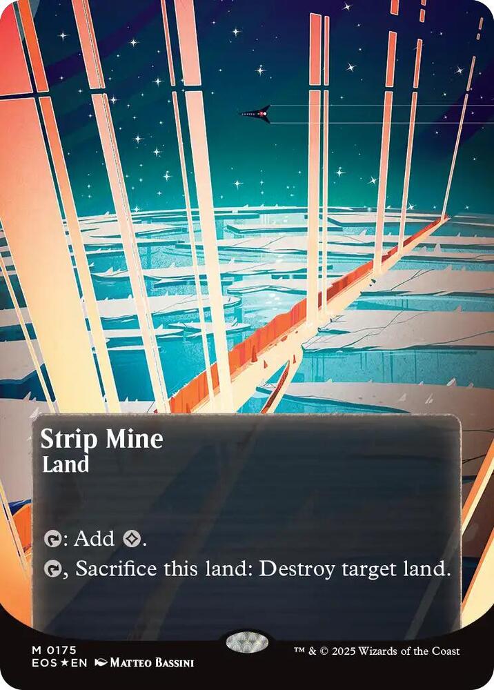 Strip Mine (0175) (Borderless) (Galaxy Foil)