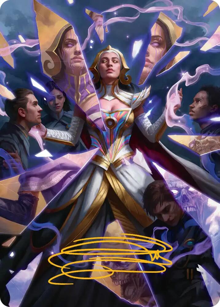 Return to the Light Realms Art Card (5/54) (Gold-Stamped Signature) [Art Series: Reality Fracture]