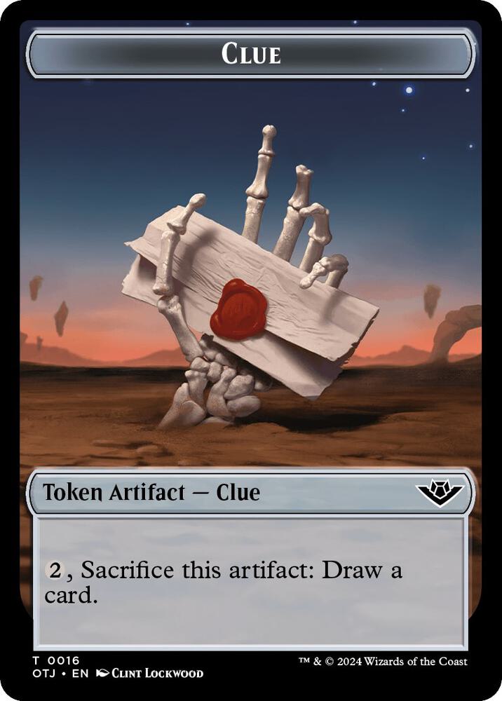 Clue // Plot Double-Sided Token