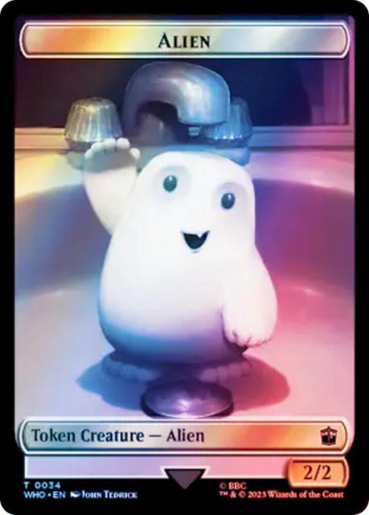 Alien // Food (0059) Double-Sided Token (Surge Foil)