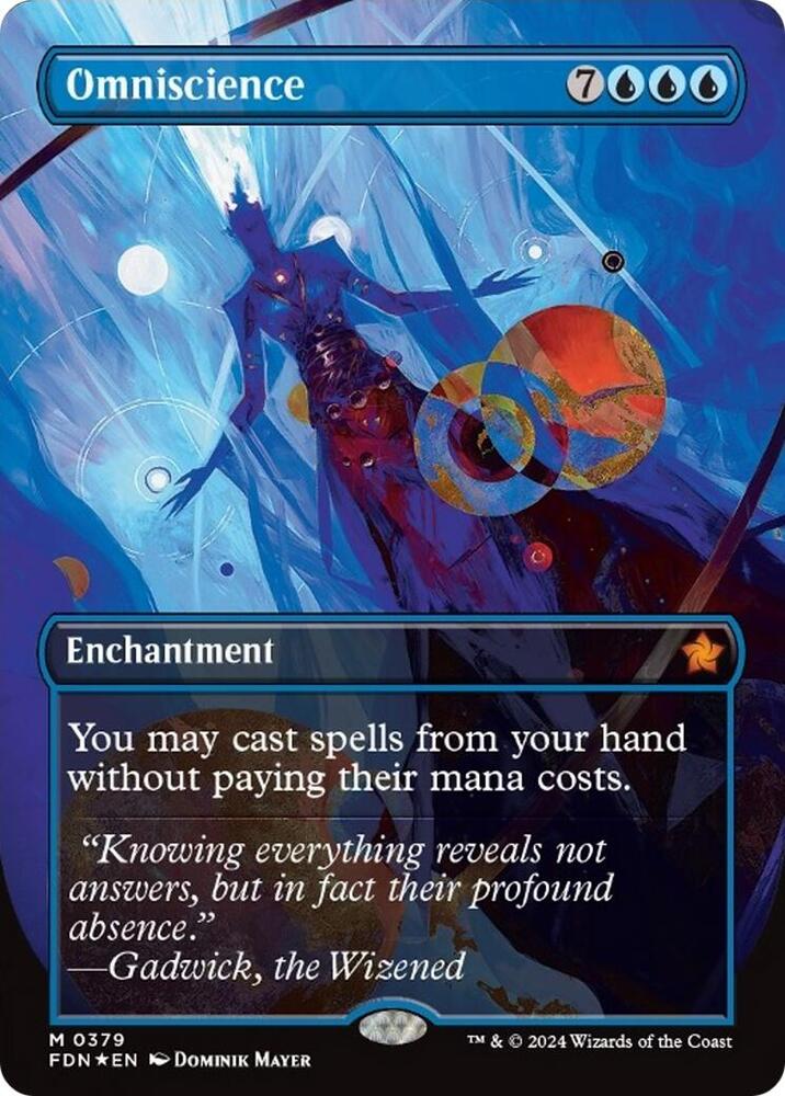 Omniscience (Borderless) (Mana Foil)