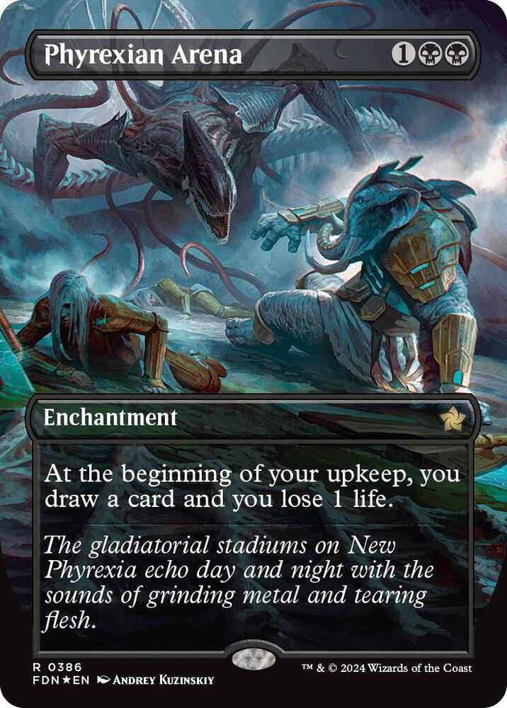 Phyrexian Arena (Borderless) (Mana Foil)