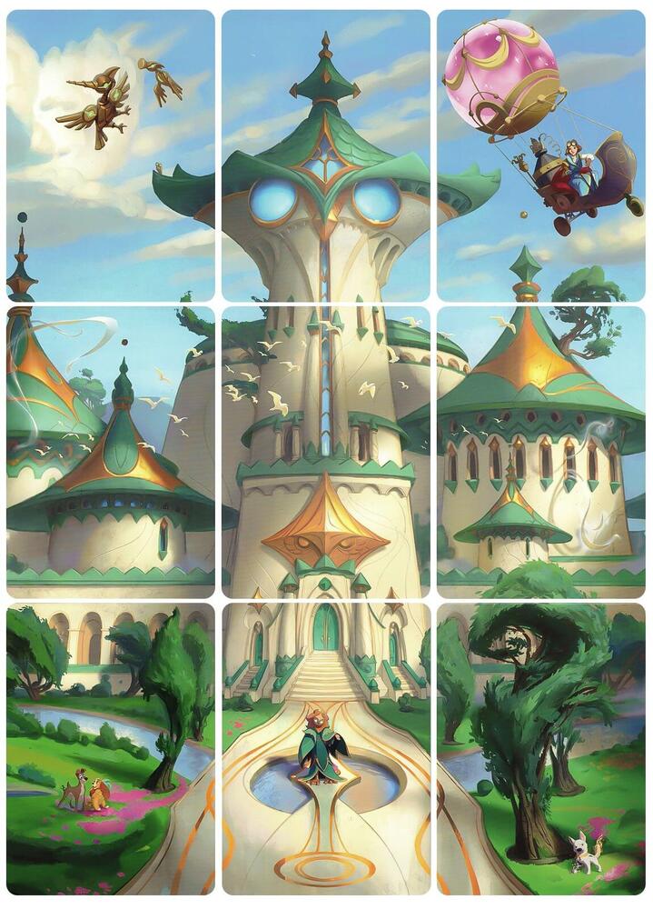 Archazia's Island Puzzle Insert (Set of 9) (Version 1 of 2)