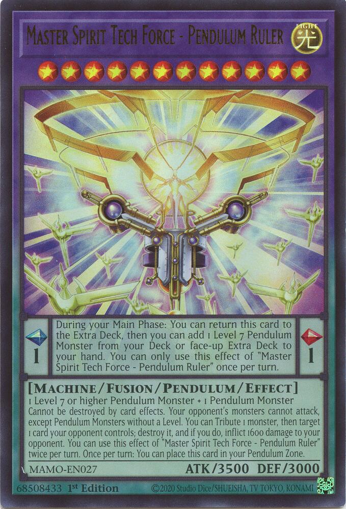 Master Spirit Tech Force - Pendulum Ruler [Magnificent Monsters]