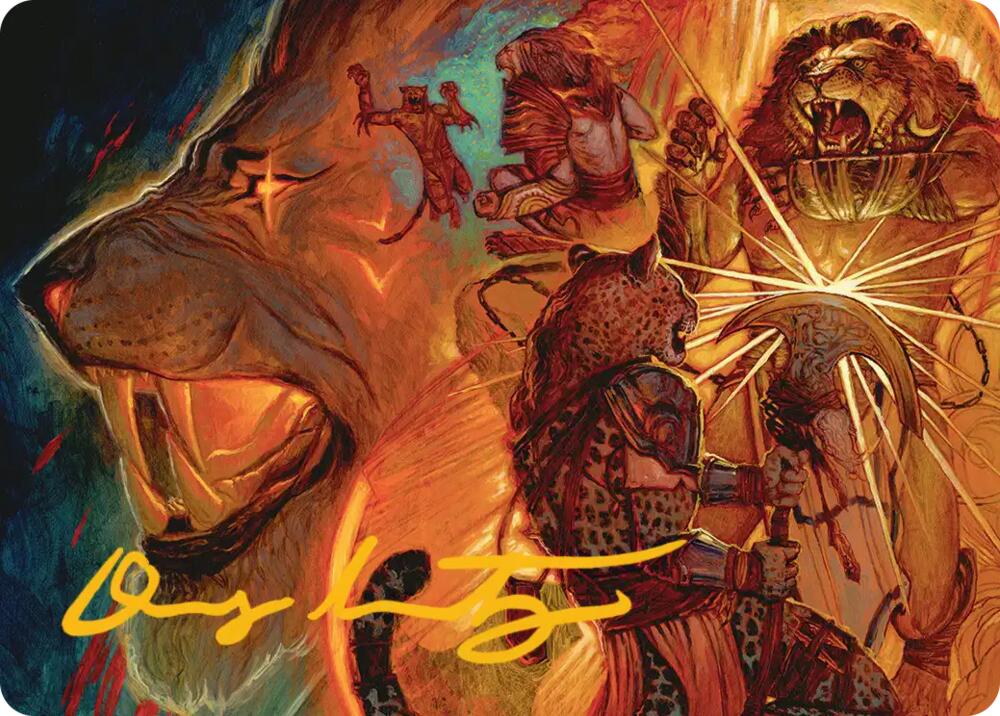 Way of the Warlord Art Card (Gold-Stamped Signature) [Art Series: Reality Fracture]
