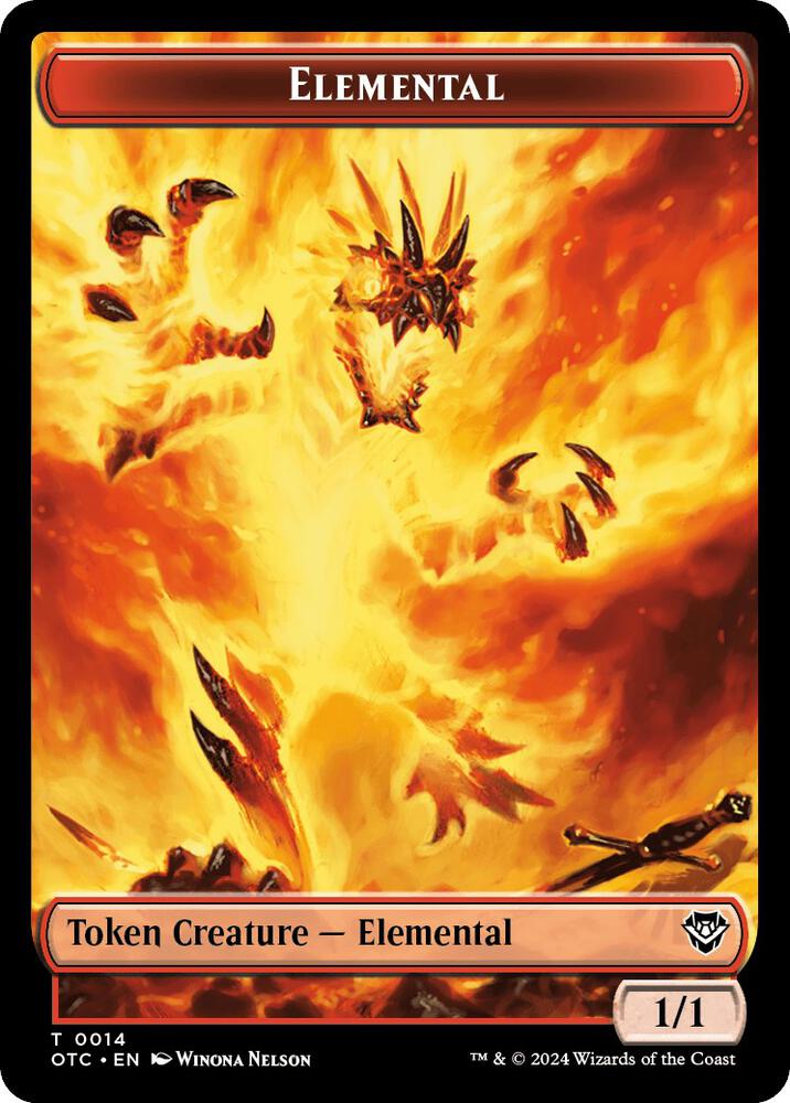 Elemental (0014) // Soldier (0026) Double-Sided Token