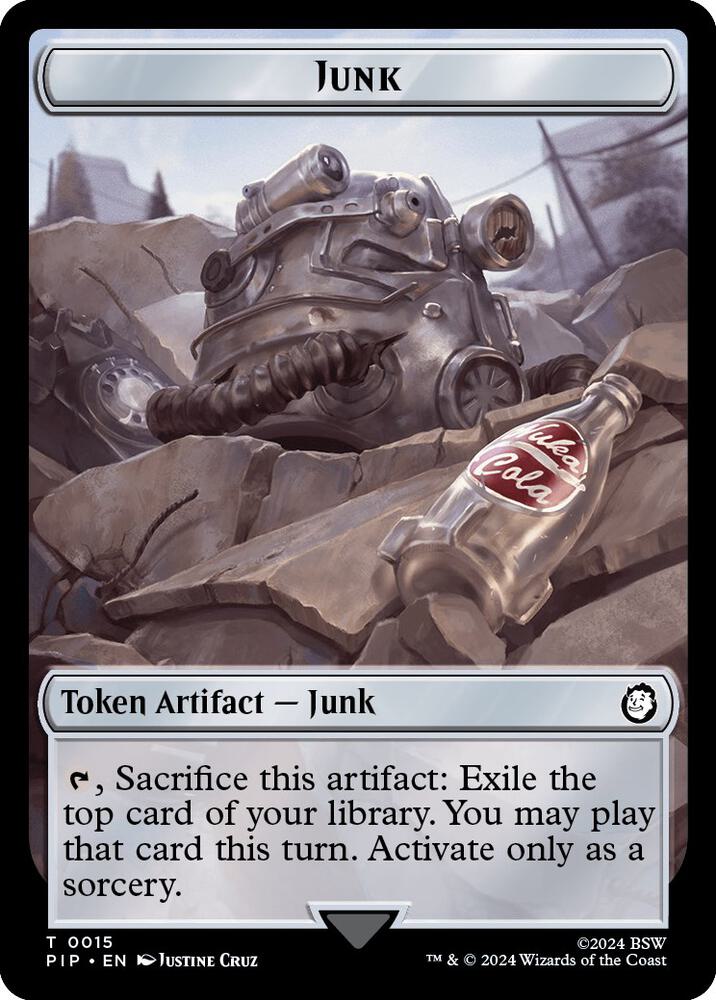 Junk // Thopter Double-Sided Token [Universes Beyond: Fallout]