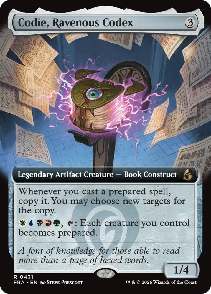Codie, Ravenous Codex (Extended Art) [Reality Fracture]