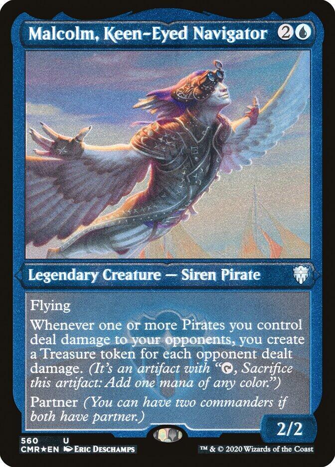Malcolm, Keen-Eyed Navigator (Foil Etched)