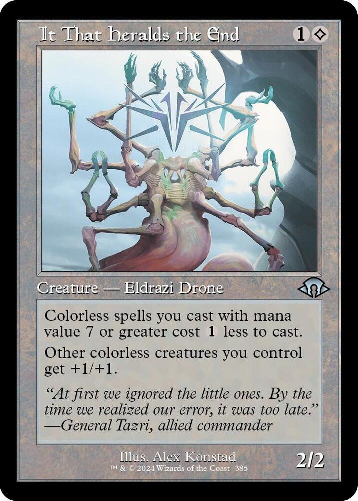 It That Heralds the End (Retro Frame)