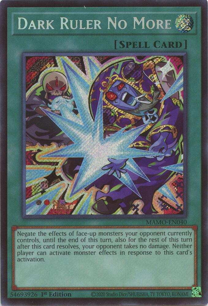 Dark Ruler No More (Secret Rare) [Magnificent Monsters]