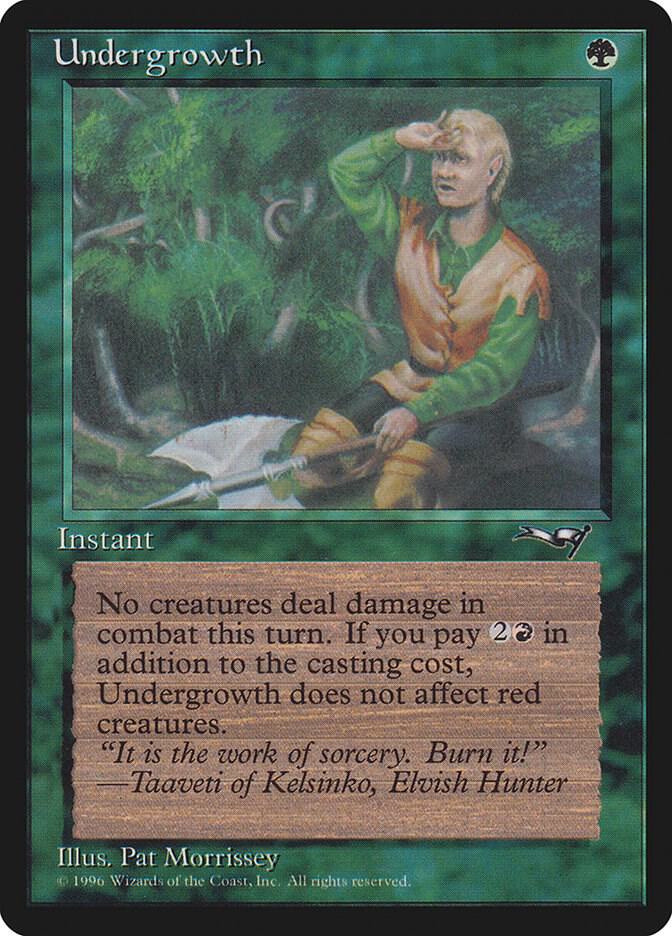 Undergrowth (Holding Axe)