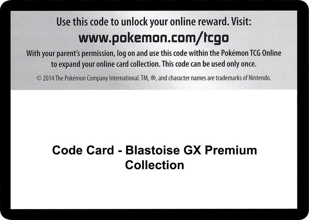 Code Card - Blastoise GX Premium Collection