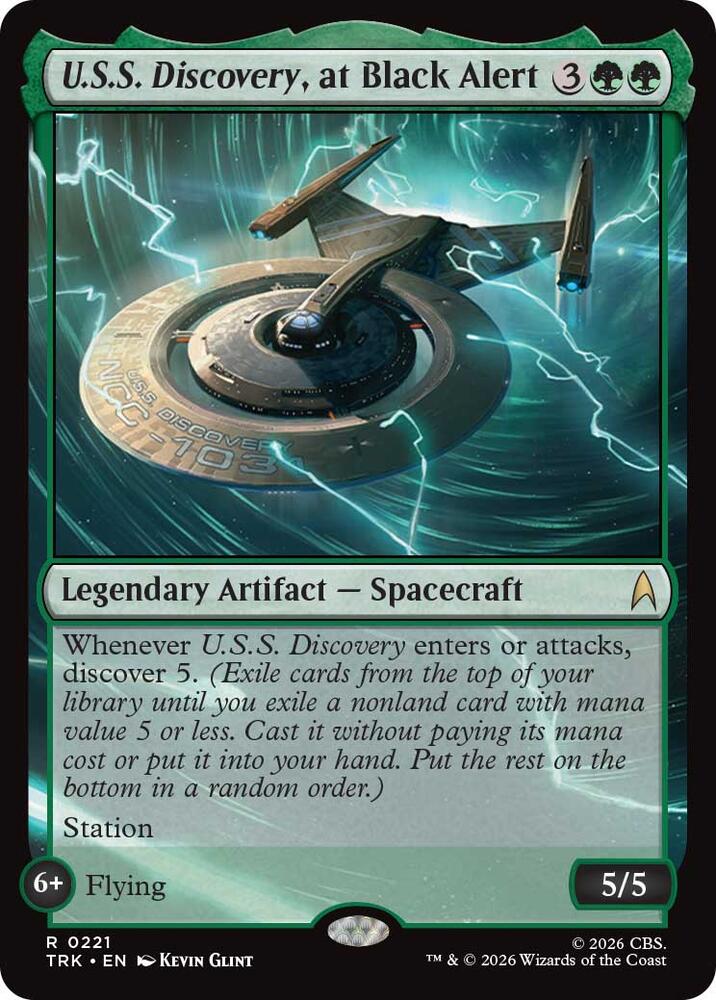 U.S.S. Discovery, at Black Alert [Star Trek]