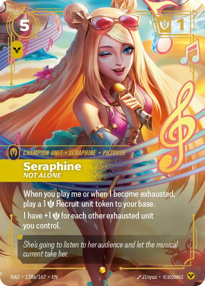 Seraphine, Not Alone (Alternate Art) [Radiance]