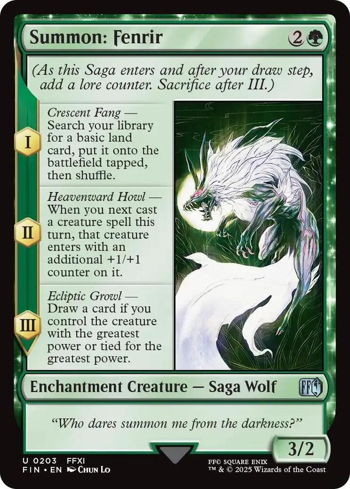Summon: Fenrir