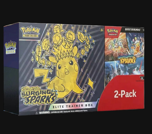 Pokémon TCG - Surging Sparks: Elite Trainer Box & Booster Bundle COSTCO 2-Pack